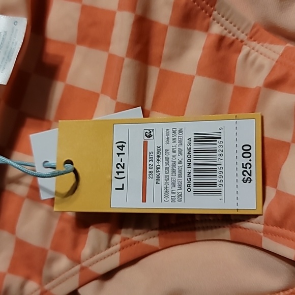 NWT MEDIUM COVERAGE HIPSTER swim bathing suit bottom sherbert orange - Picture 4 of 7